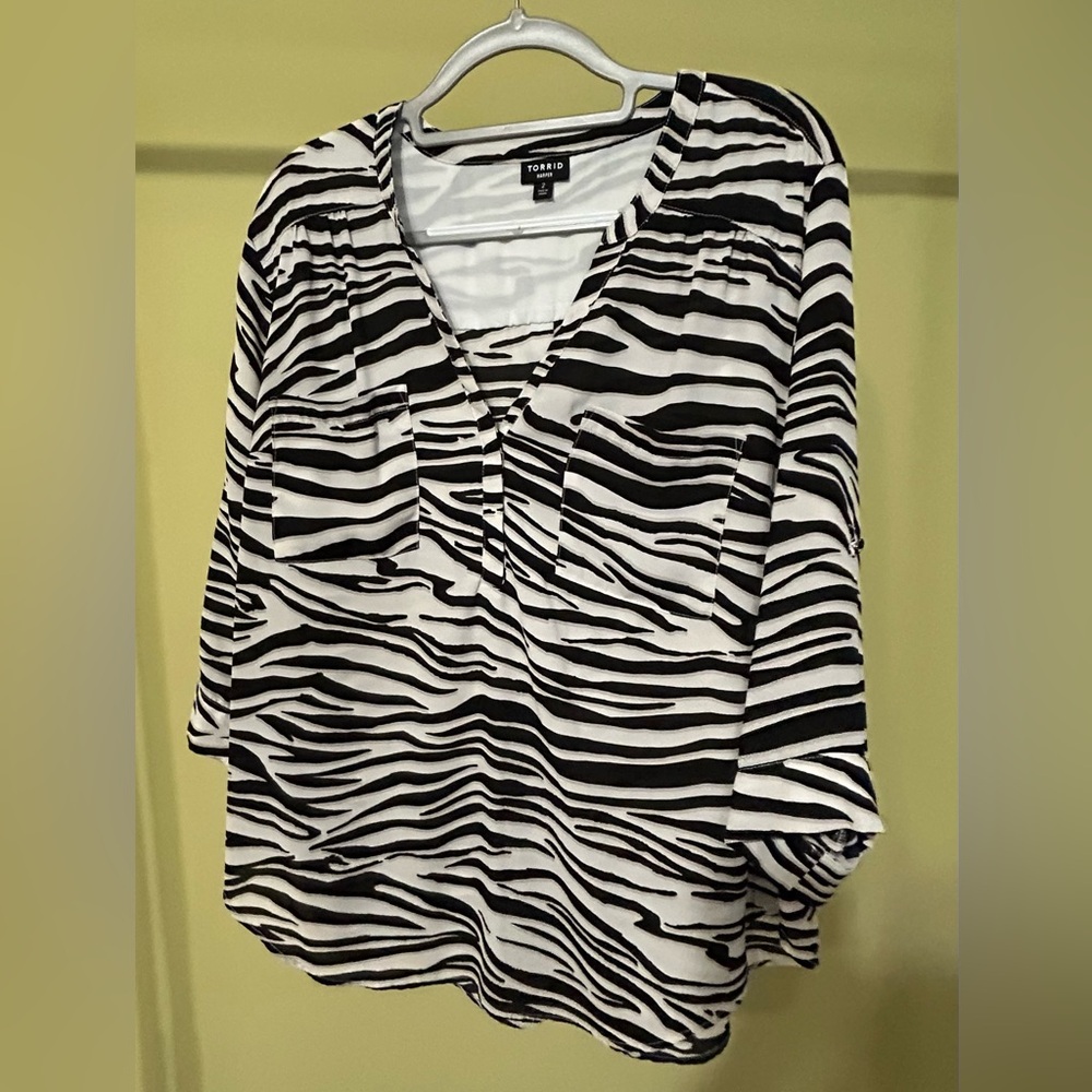 Torrid Zebra Stripe Women's Blouse